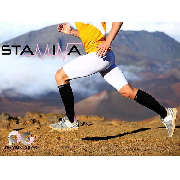 Physix Gear Sport Stamina Unisex Graduated Compression Socks XXL Anti-Fatigue 🧦 - Picture 7 of 13